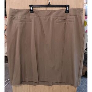 Lane Bryant Size 24 Ladies Straight/Pencil Skirt Plus‎  Polyester Blend Side Zip